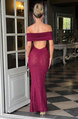 Stephanie Maxi Dress - Burgundy Dress Babyboo Fashion Premium Exclusive Design