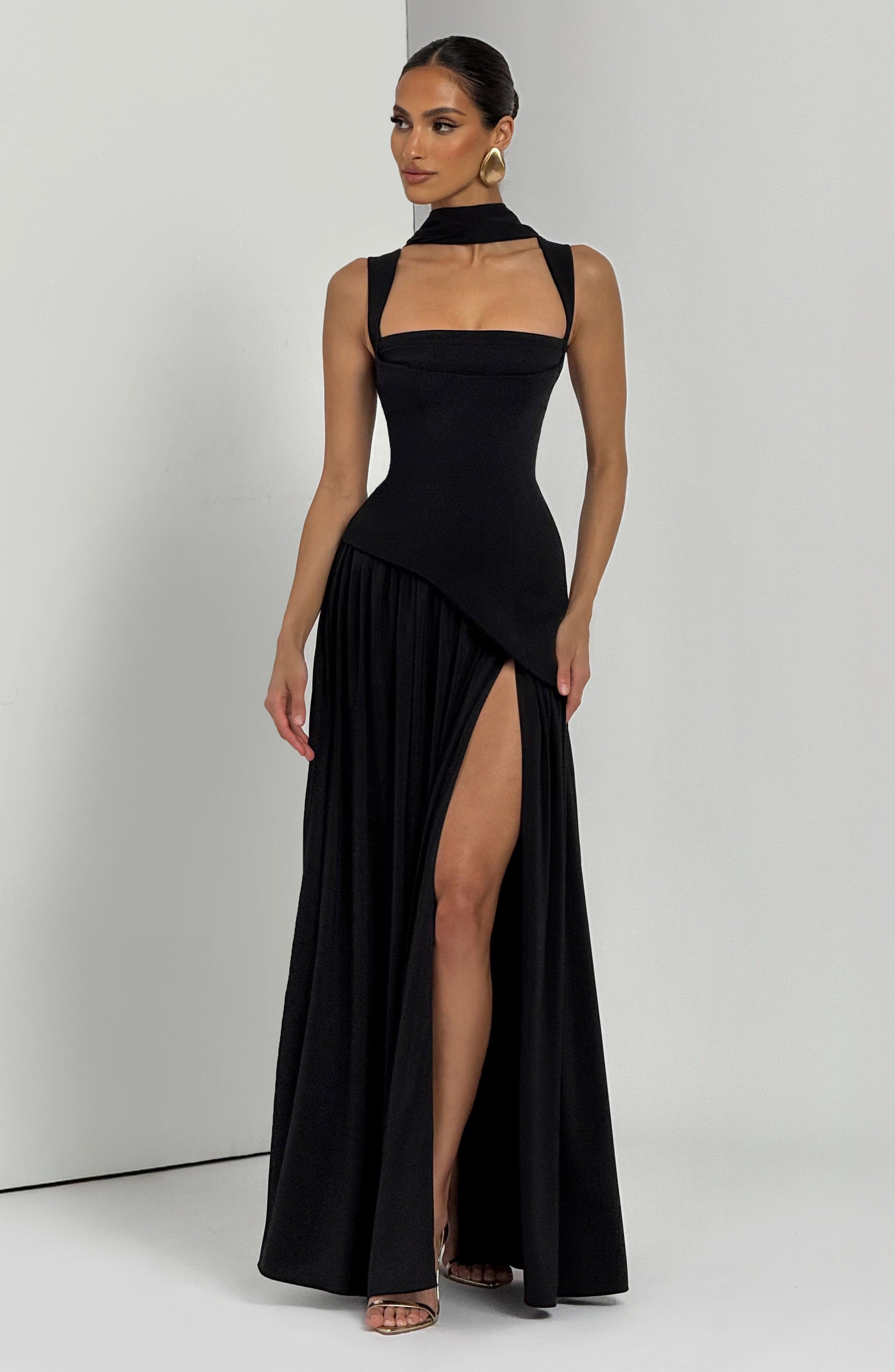 Tullulah Maxi Dress - Black Dress Babyboo Fashion Premium Exclusive Design