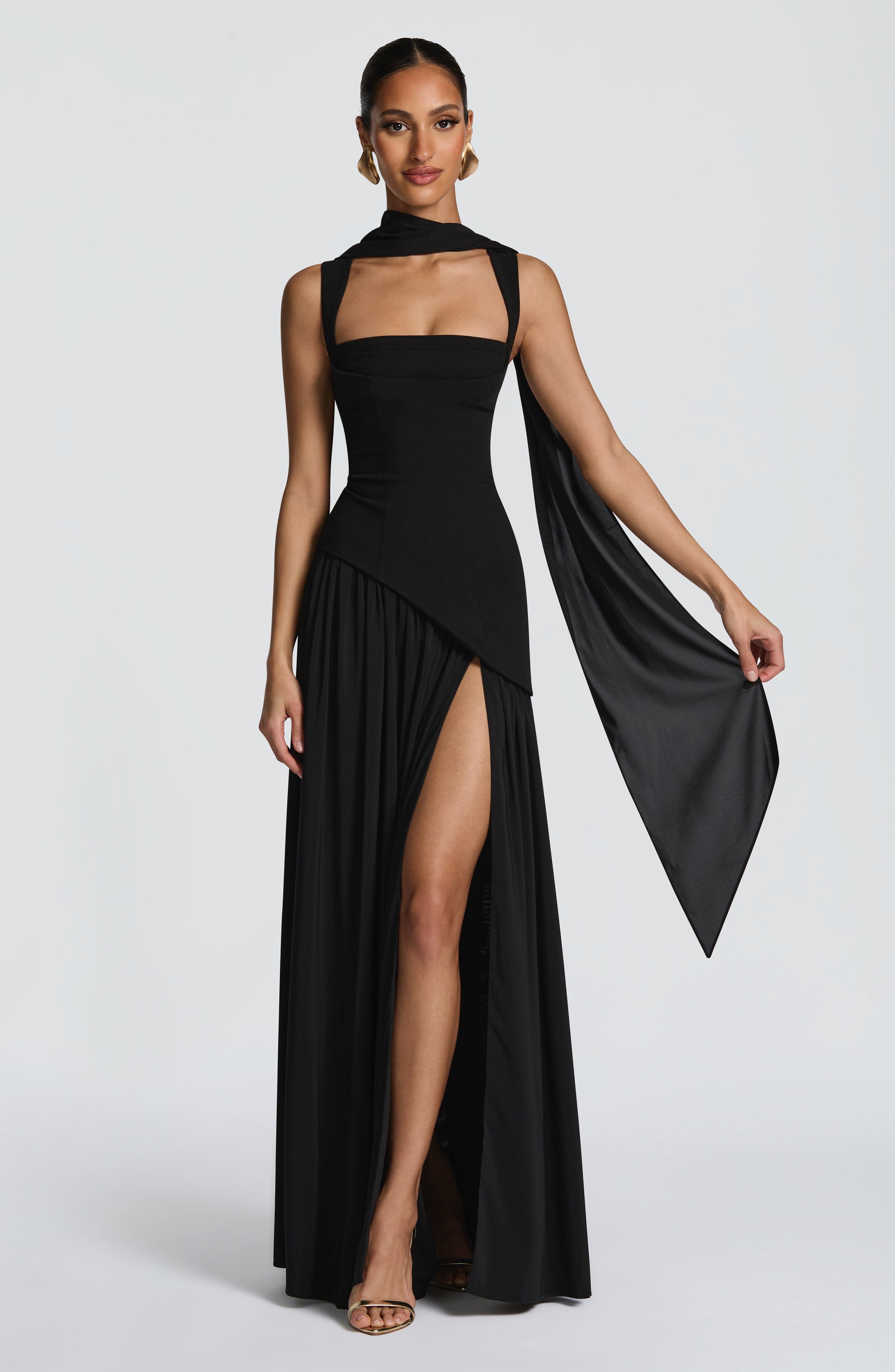 Tullulah Maxi Dress - Black Dress Babyboo Fashion Premium Exclusive Design