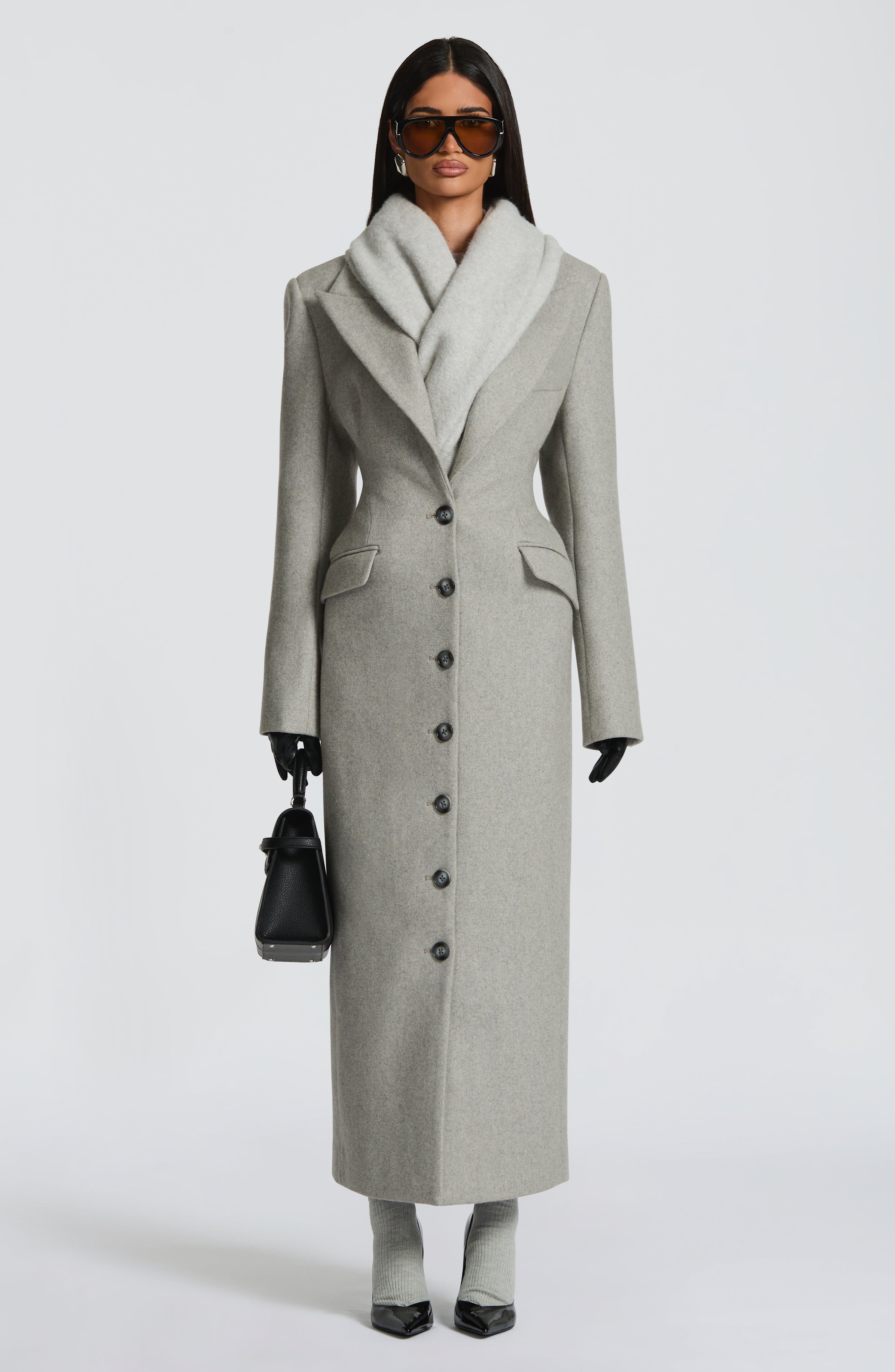 Ursula Coat - Light Grey Jacket Babyboo Fashion Premium Exclusive Design