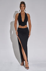 Val Maxi Skirt - Black Skirt XS Babyboo Fashion Premium Exclusive Design