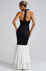 Veronique Maxi Dress - Black/White Dress Babyboo Fashion Premium Exclusive Design