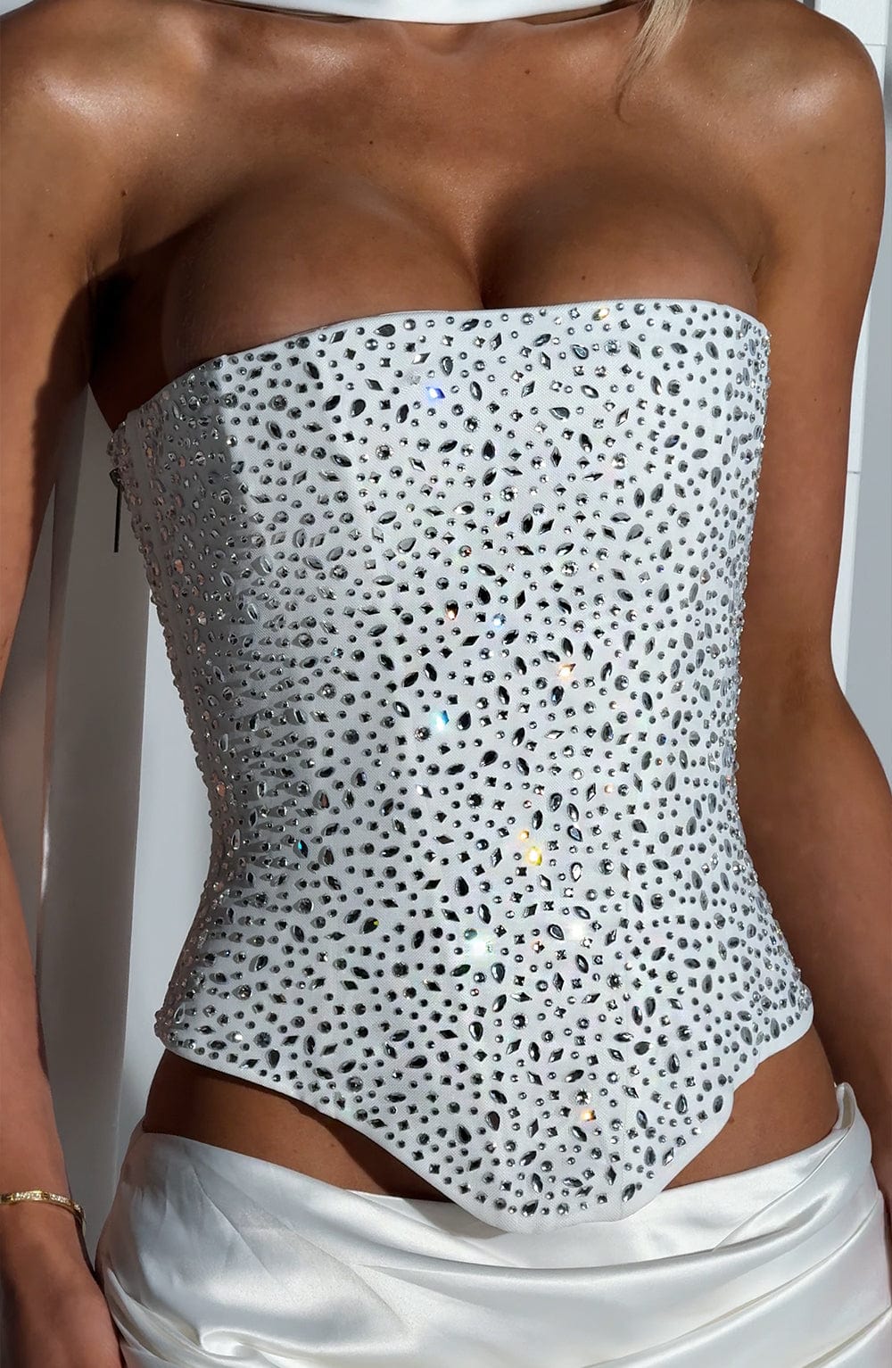 Yvette Corset - Ivory Tops Babyboo Fashion Premium Exclusive Design
